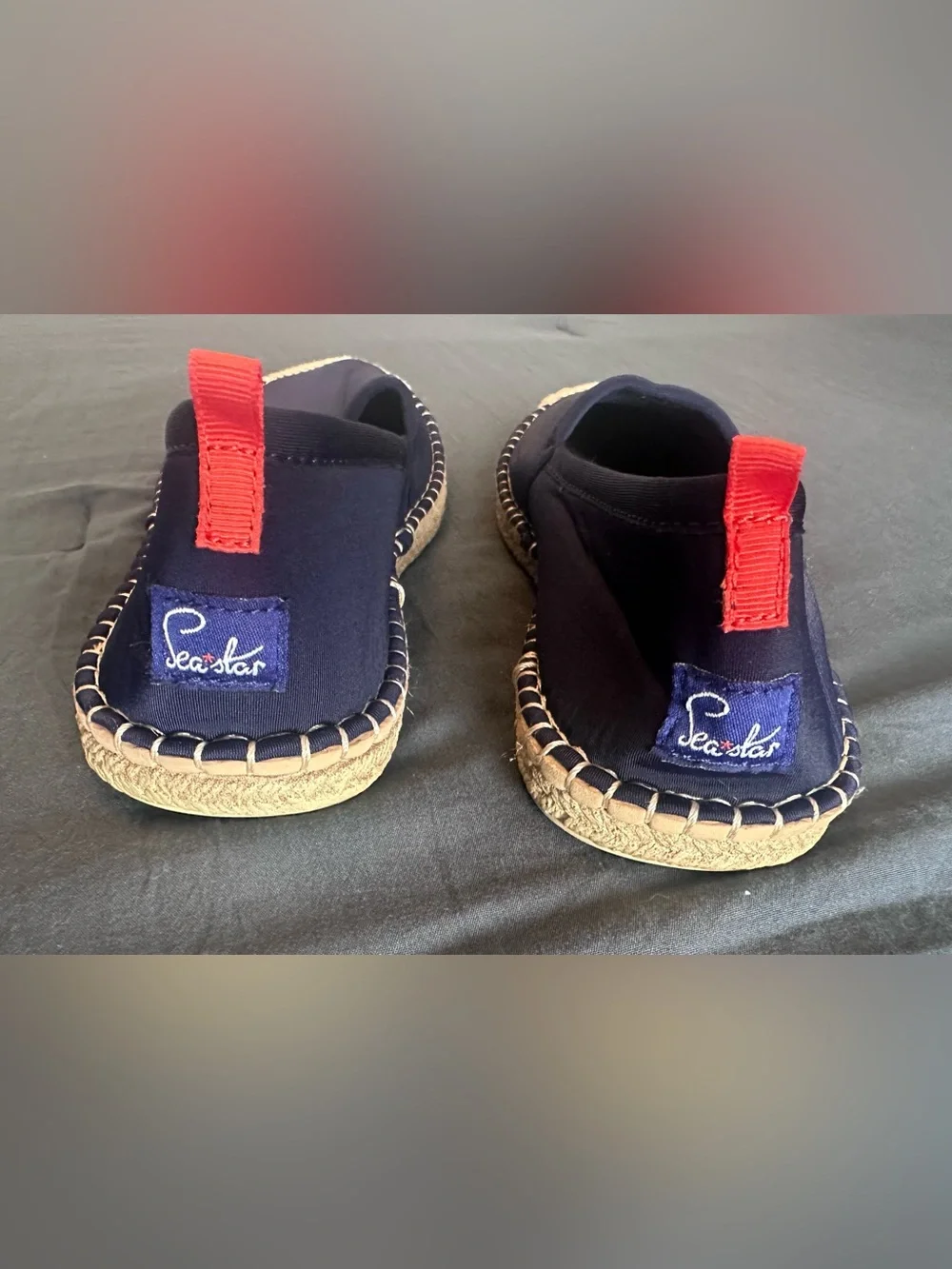 SeaStar Navy Slip-On Shoes with Jute Toe Beachwear / Water Shoes- Women’s Sz 9
